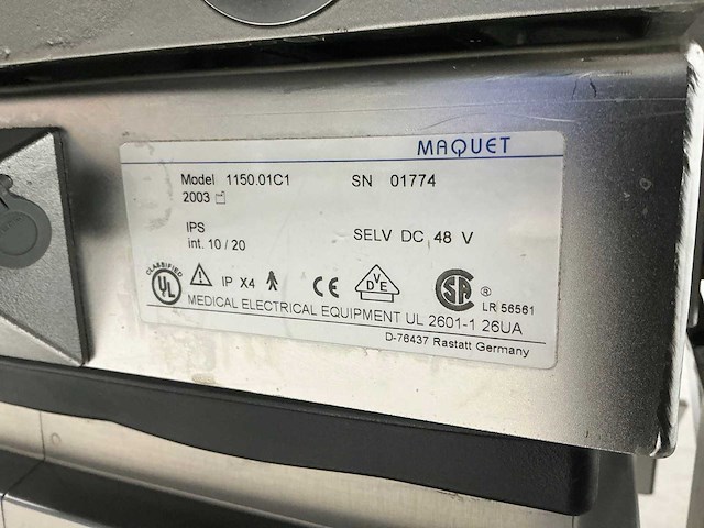 Operatietafel - maquet - 1150.01c1 - 2003 - afbeelding 5 van  5