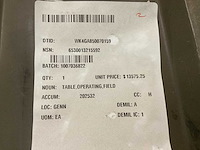 Operating field table - afbeelding 8 van  8