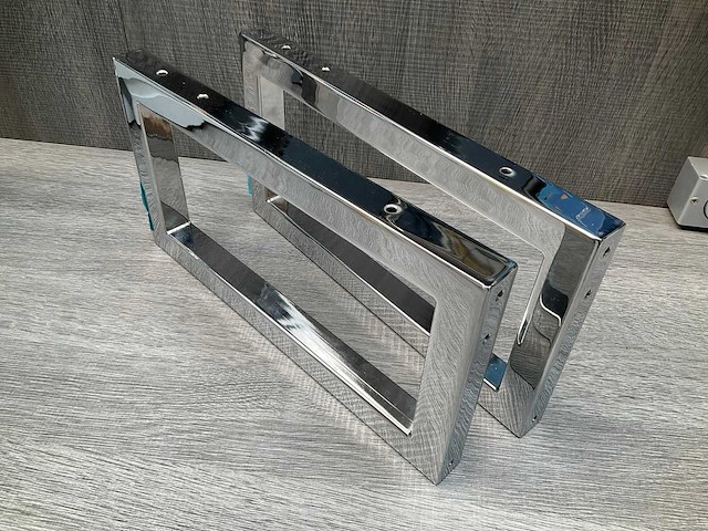 Ophangbeugel voor wastafel chroom 38x20cm - afbeelding 2 van  6