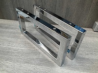Ophangbeugel voor wastafel chroom 38x20cm - afbeelding 2 van  6