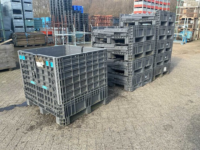 Opklapbare kunststof bak (120x100x100cm) 10x - afbeelding 1 van  9