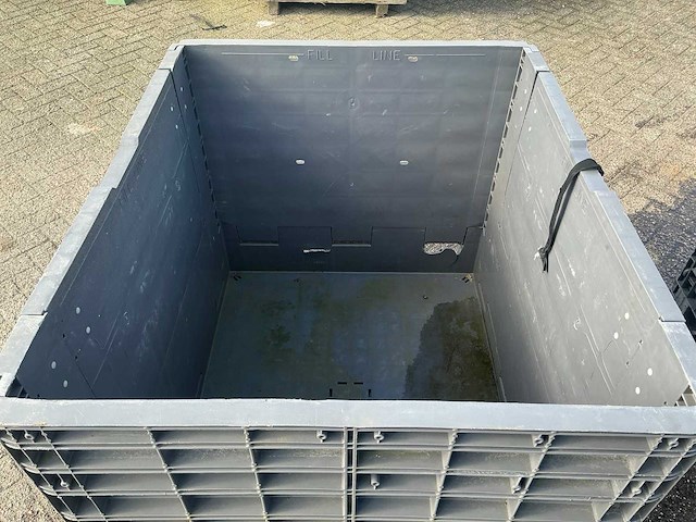 Opklapbare kunststof bak (120x100x100cm) 10x - afbeelding 4 van  9