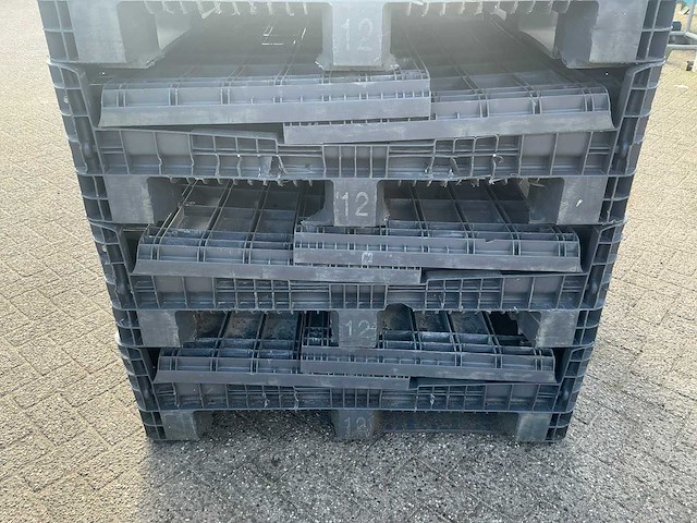 Opklapbare kunststof bak (120x100x100cm) 10x - afbeelding 7 van  9