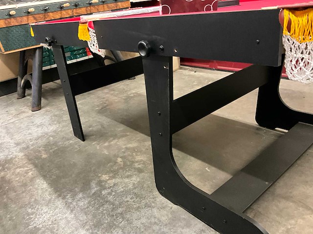 Opklapbare pooltafel fun break - rood - afbeelding 6 van  10