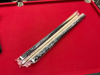 Opklapbare pooltafel fun break - rood - afbeelding 7 van  10