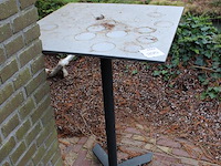 Opklapbare statafel afm. 70 x 70 x 110 cm. - afbeelding 2 van  2