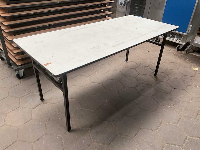 Opklaptafels op trolley (12x) - afbeelding 1 van  5