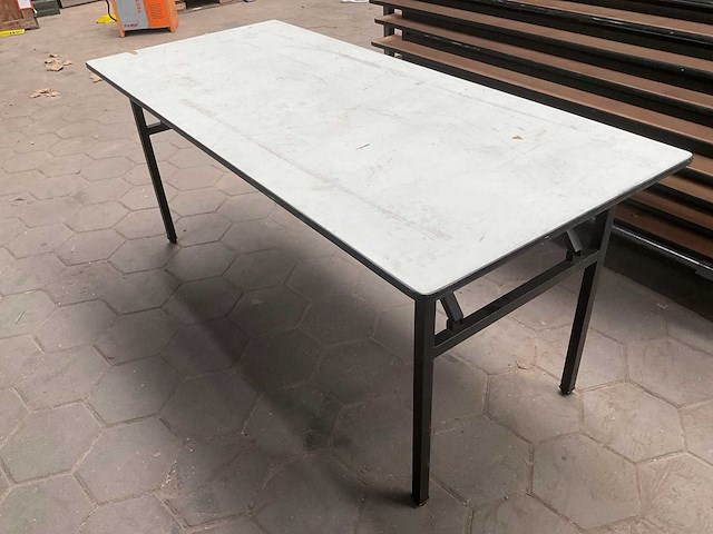 Opklaptafels op trolley (12x) - afbeelding 2 van  5