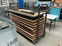 Opklaptafels op trolley (12x) - afbeelding 4 van  5