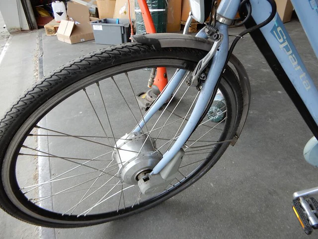 Opknapper damesfiets zonder accu, sparta, blauw - afbeelding 5 van  7