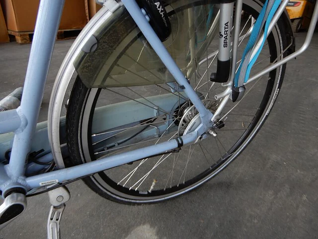 Opknapper damesfiets zonder accu, sparta, blauw - afbeelding 6 van  7
