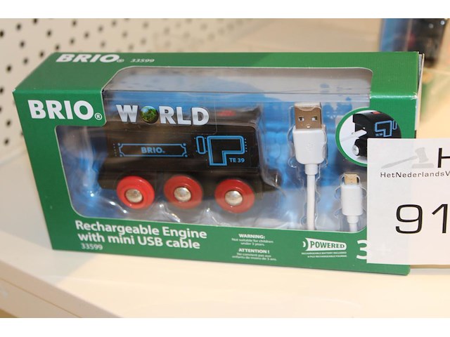 Oplaadbare locomotief met usb kabel brio. - afbeelding 1 van  2