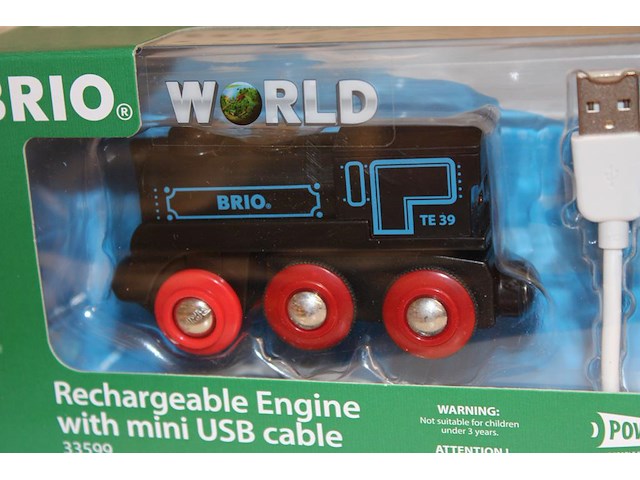 Oplaadbare locomotief met usb kabel brio. - afbeelding 2 van  2
