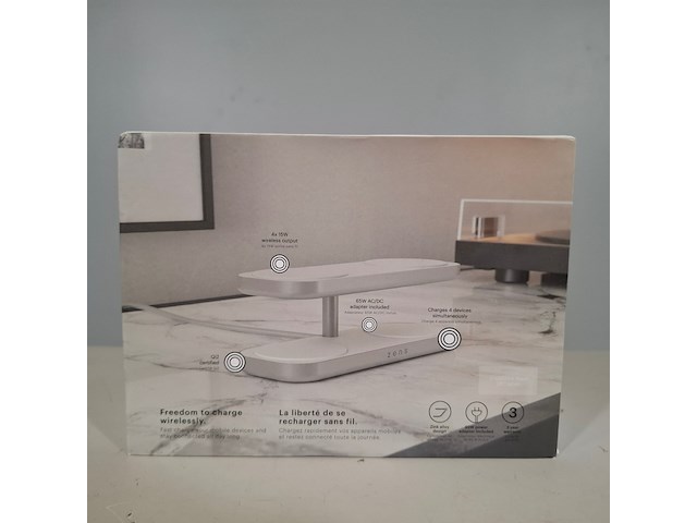 Oplaadstation, zens, quattro wireless charger pro 4 - afbeelding 2 van  6