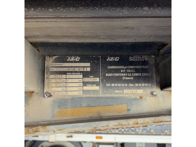 Oplegger, samro, sd28mh - afbeelding 3 van  23