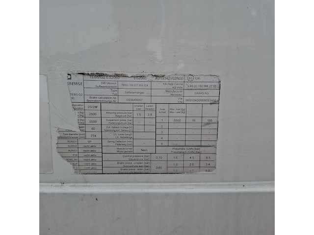 Oplegger, saxas, skd 73-5-m, 2008 - afbeelding 20 van  30