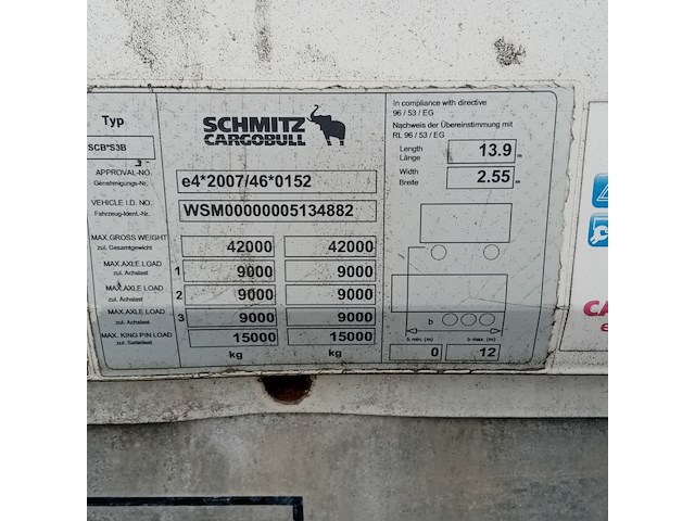 Oplegger, schmitz cargobull, scbs3t, 2014 - afbeelding 18 van  20