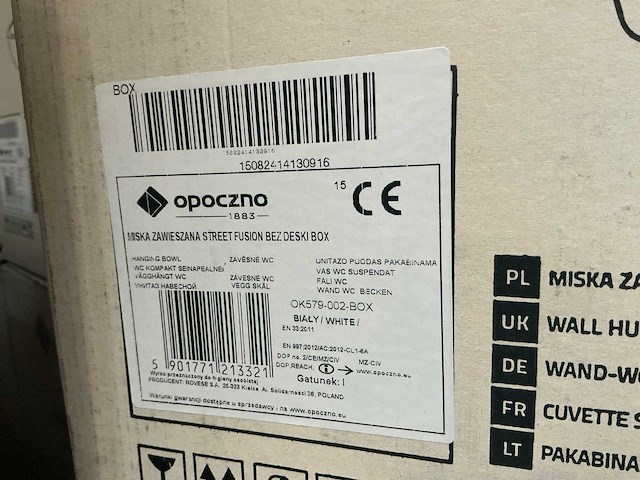 Opoczno miska street fusion hang toilet (4x) - afbeelding 4 van  4