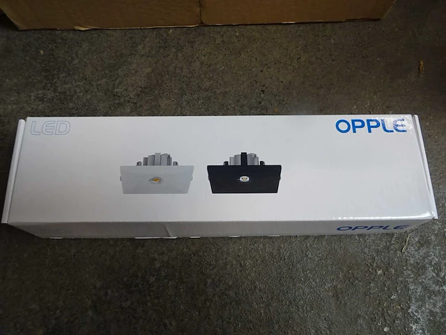 Opple - ledem-spot-e sq80-3w-at-as/w-em3-wh - led spot (7x) - afbeelding 1 van  2