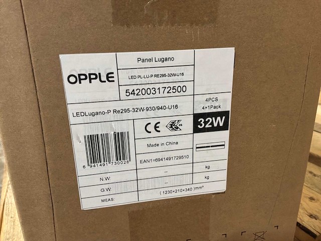Opple lugano led paneel 32w (4x) - afbeelding 6 van  8
