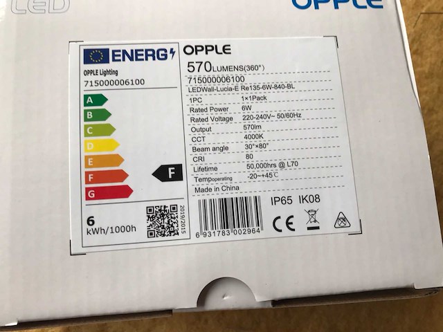 Opple wall lucia buitenverlichting 715000006100 (2x) - afbeelding 8 van  8