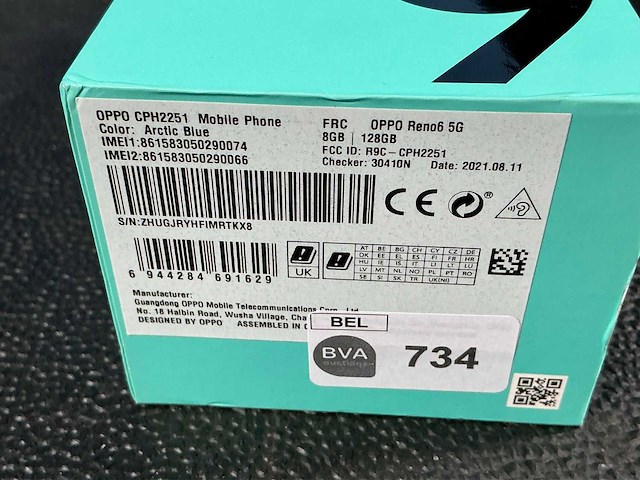 Oppo cph2251 reno 6 mobiele telefoon - afbeelding 4 van  5