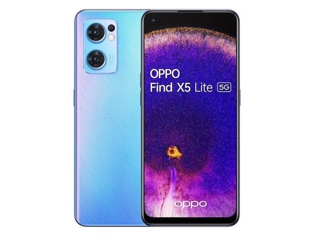 Oppo find x5 lite smartphone blauw - afbeelding 1 van  5