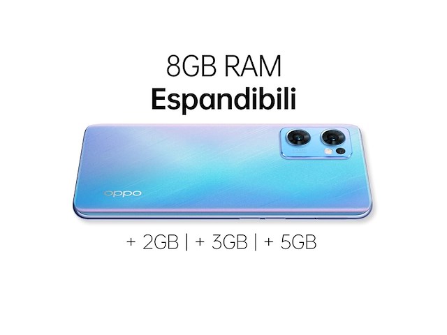 Oppo find x5 lite smartphone blauw - afbeelding 4 van  5