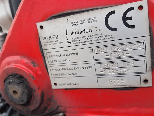 Oprijwagen met laadkraan en lier, isuzu, n-serie, 2009 - afbeelding 30 van  66