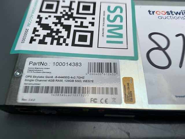 Ops skylake - gen 6 - industriële integratie pc - afbeelding 2 van  3