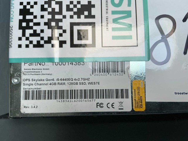 Ops skylake gen 6 industriële integratie pc - afbeelding 2 van  4