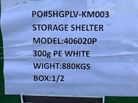 Opslag tent/storage building ev-40-60-20 - afbeelding 2 van  2