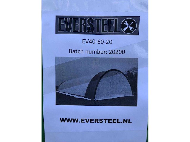 Opslag tent/storage building ev-40-60-20 - afbeelding 2 van  2