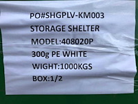 Opslag tent/storage building ev-40-80-20 - afbeelding 8 van  9