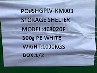 Opslag tent/storage building ev-40-80-20 - afbeelding 8 van  9