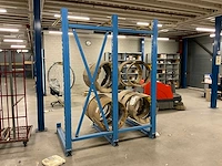 Opslagrek voor rollen/ spoelen of haspels magazijnstelling 200x120x270 cm - afbeelding 6 van  9