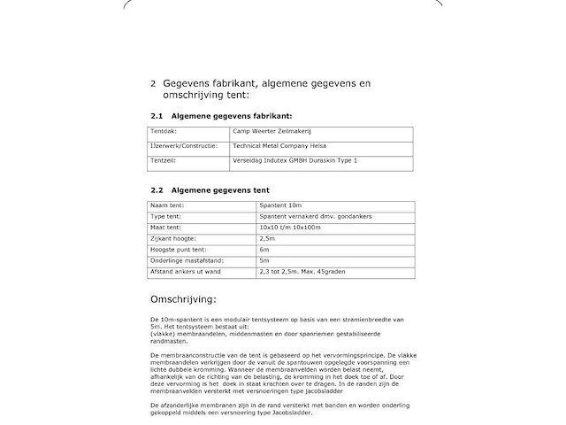 Opslagspantent 10x20 - afbeelding 1 van  2