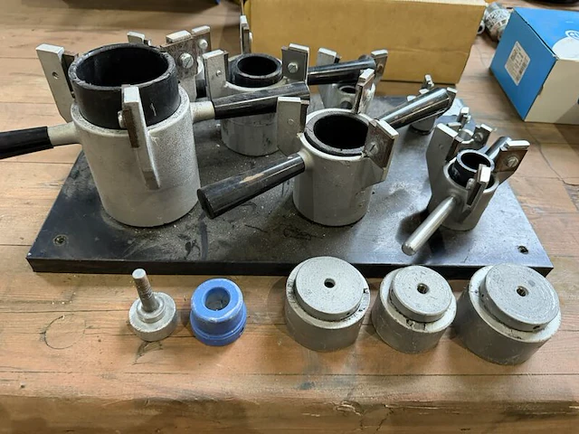 Opspangereedschap / klemmenset, multi-adapter montage, zilver/zwart - afbeelding 4 van  4