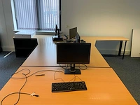 Opstelling bureau’s met beeldschermen - afbeelding 7 van  13