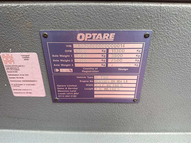 Optare - m780 - touringcar - 2006 - afbeelding 12 van  28