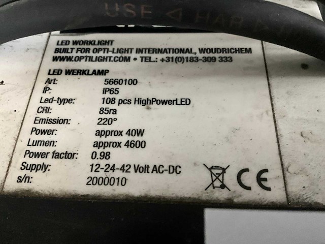 Opti-light bouwlamp - afbeelding 5 van  5