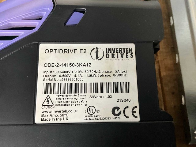 Optidrive frequentieregelaar (3x) - afbeelding 2 van  3