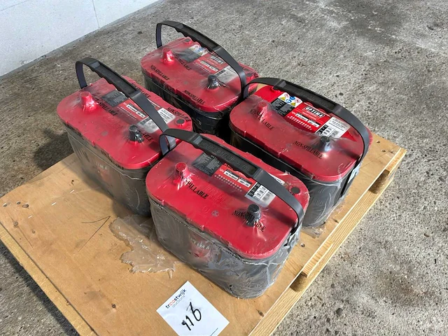 Optima 8002-250 agm accu (4x) - afbeelding 3 van  3