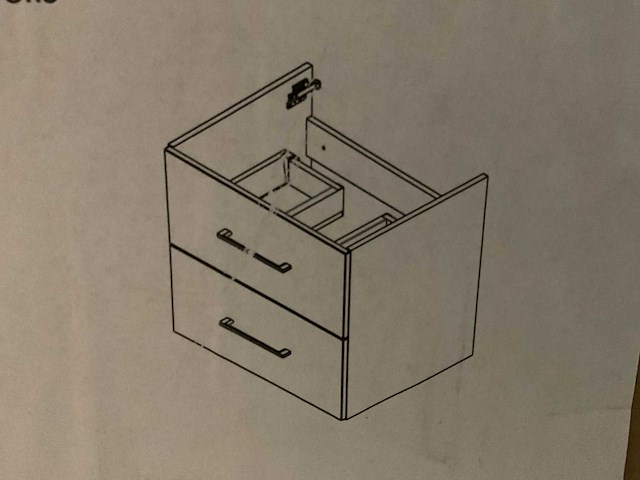 Optima s 60cm wastafelonderkast - afbeelding 1 van  4
