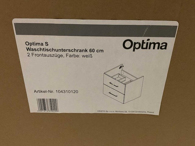 Optima s 60cm wastafelonderkast - afbeelding 4 van  4