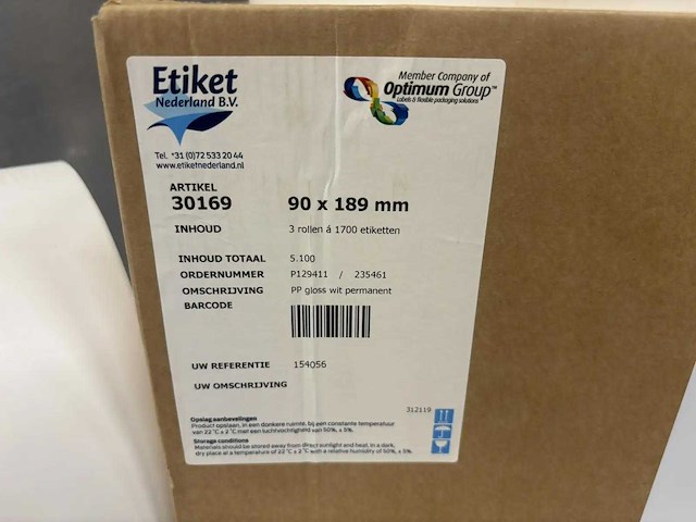 Optimum - doos etiketten (24x) - afbeelding 3 van  4