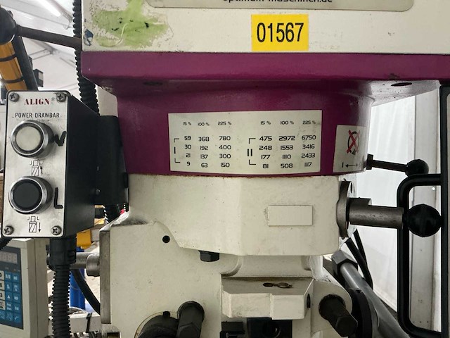 Optimum - mf 4 vario dpa - universal milling machine - afbeelding 5 van  43