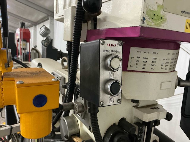 Optimum - mf 4 vario dpa - universal milling machine - afbeelding 8 van  43