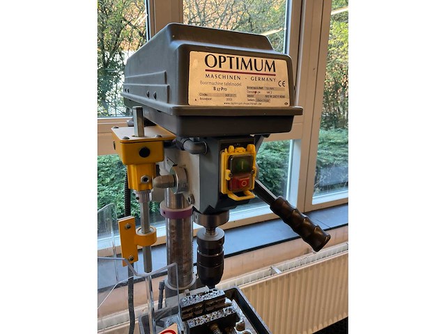 Optimum b17 pro kolomboormachine op onderstel - afbeelding 5 van  8