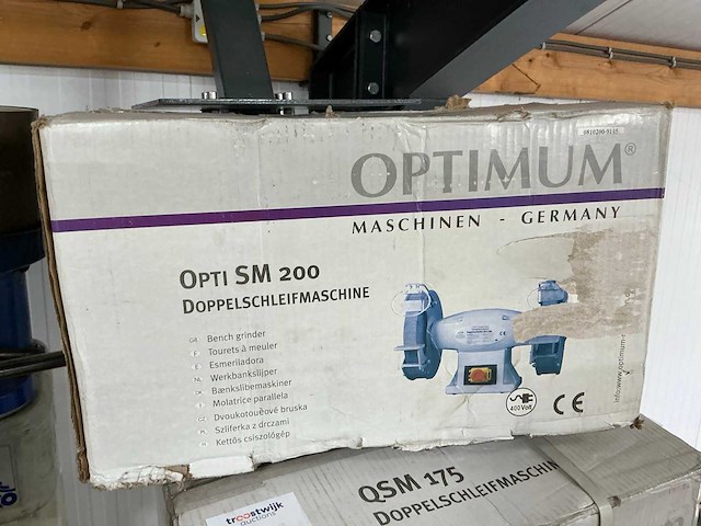 Optimum opti sm 200 dubbelsteens slijpmachine - afbeelding 2 van  3